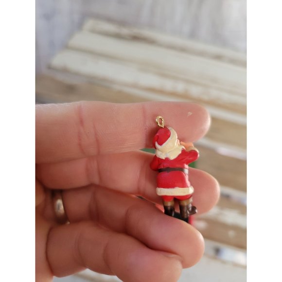 Hallmark Coca-Cola mini Santa ornament 1991 vintage Xmas tree - Picture 3 of 5